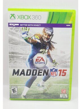 Madden NFL 15 Xbox 360 With Kinect EA Sports Case & Disc